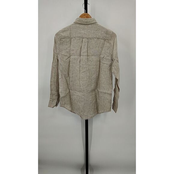 Quince 100% European Linen Long Sleeve Shirt Flax Sleeved Top XS - Picture 3 of 3